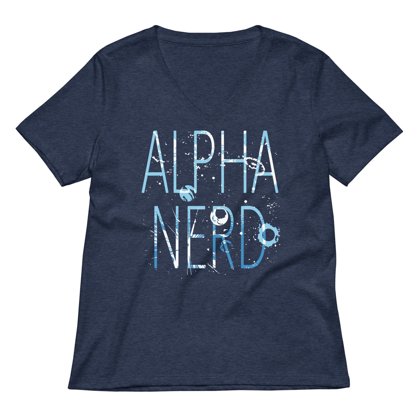 Alpha Nerd Women's V-Neck Tee