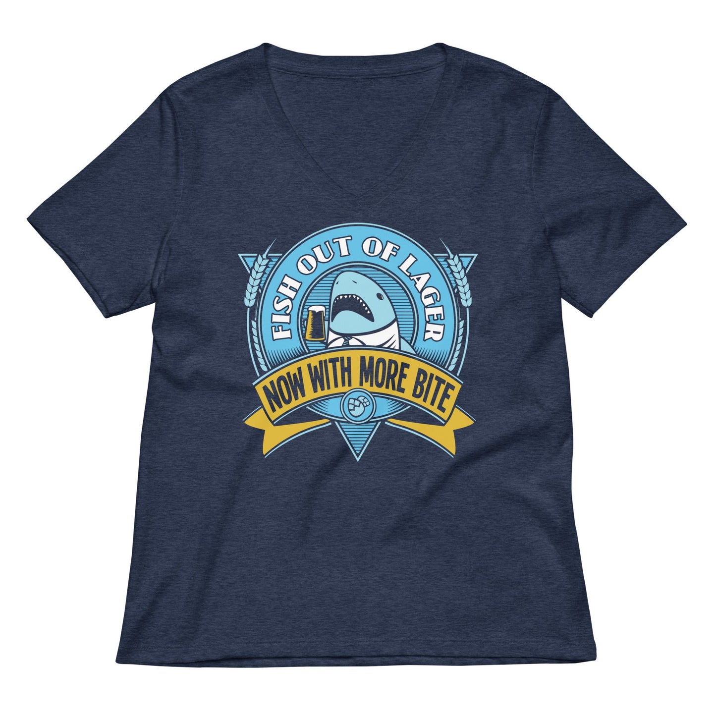 Fish Out Of Lager Women's V-Neck Tee