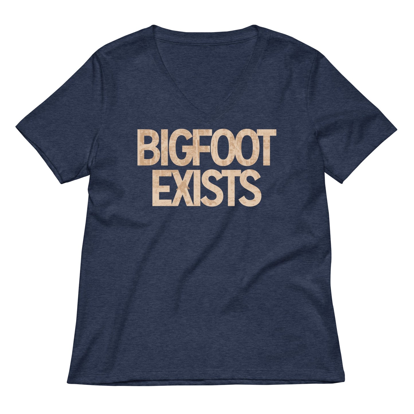 Bigfoot Exists Women's V-Neck Tee