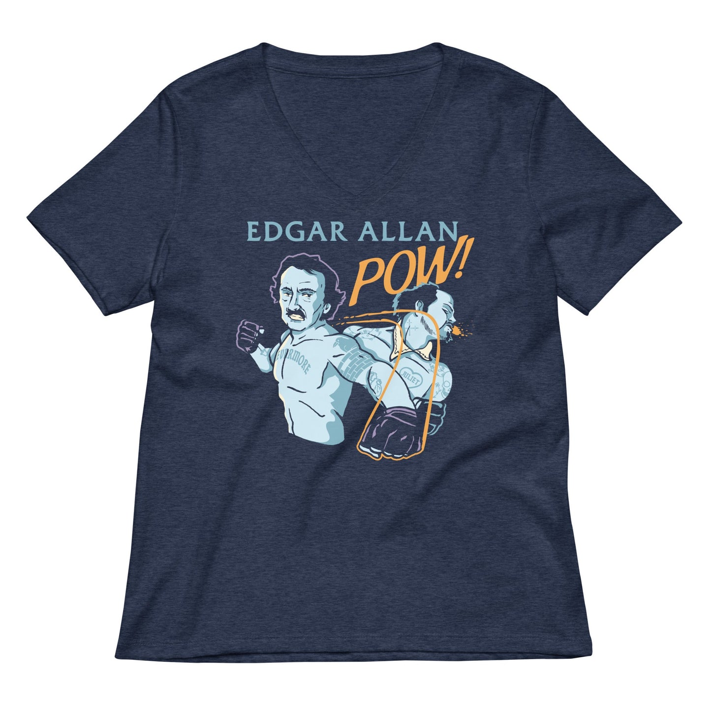Edgar Allan Pow! Women's V-Neck Tee