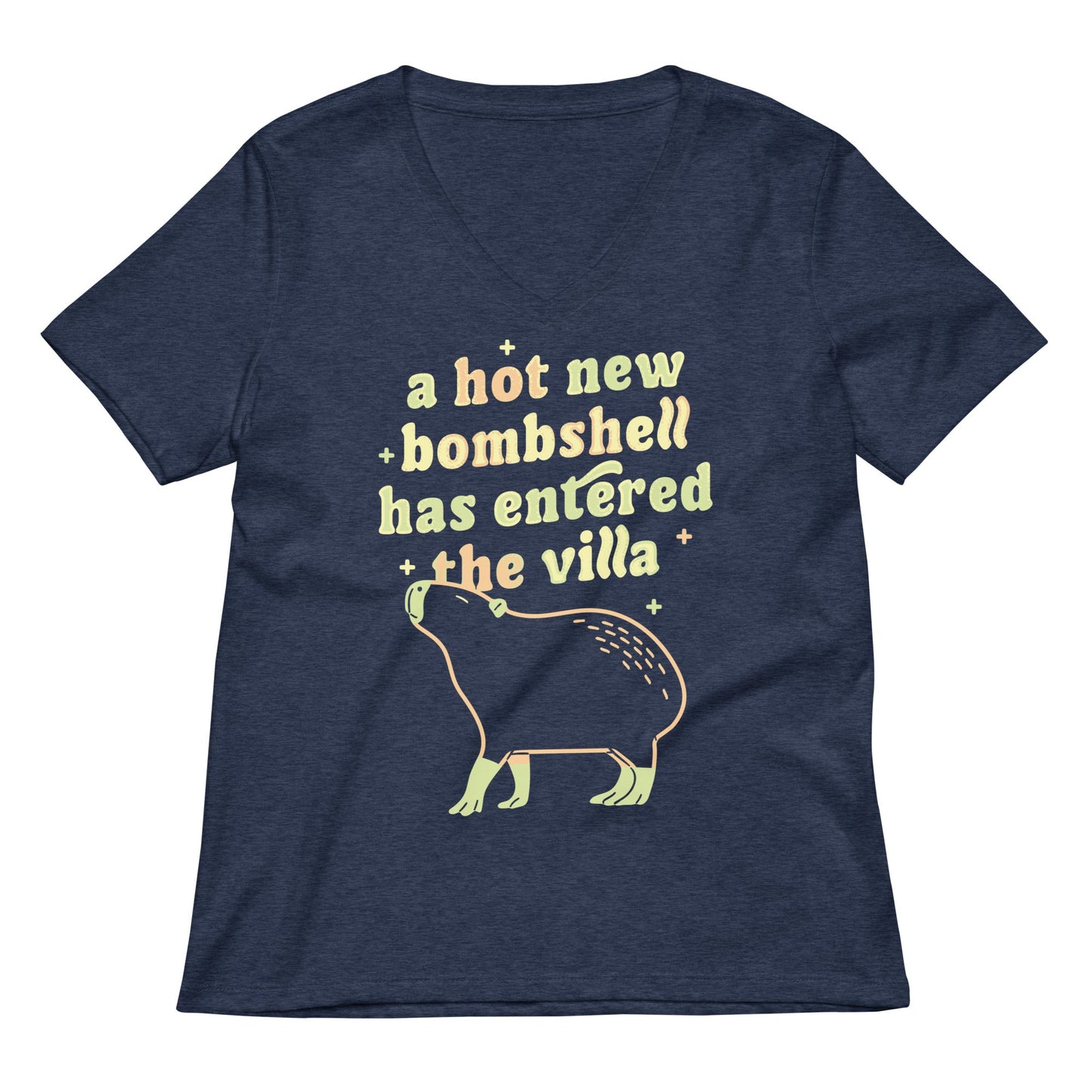 A Hot New Bombshell Has Entered The Villa Women's V-Neck Tee