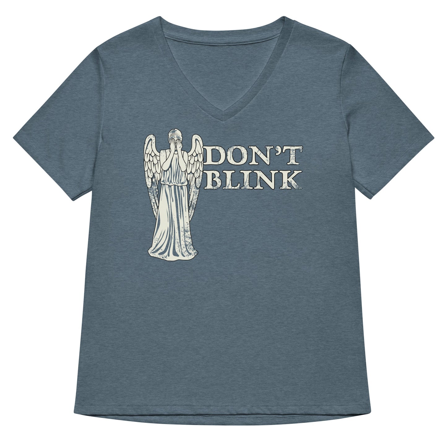 Don't Blink Women's V-Neck Tee