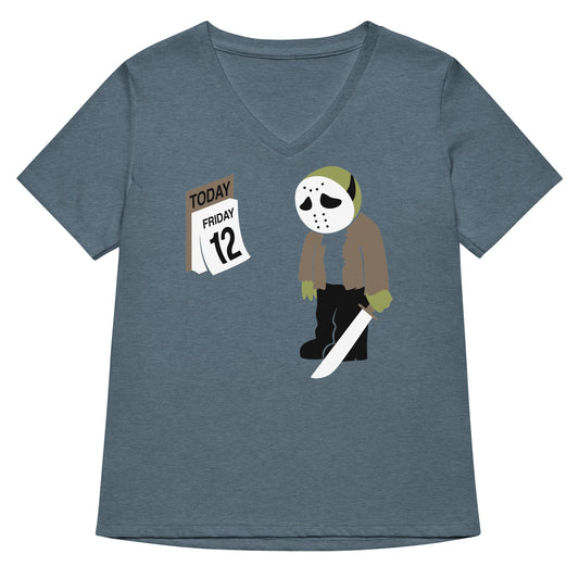 Friday the 12th Women's V-Neck Tee