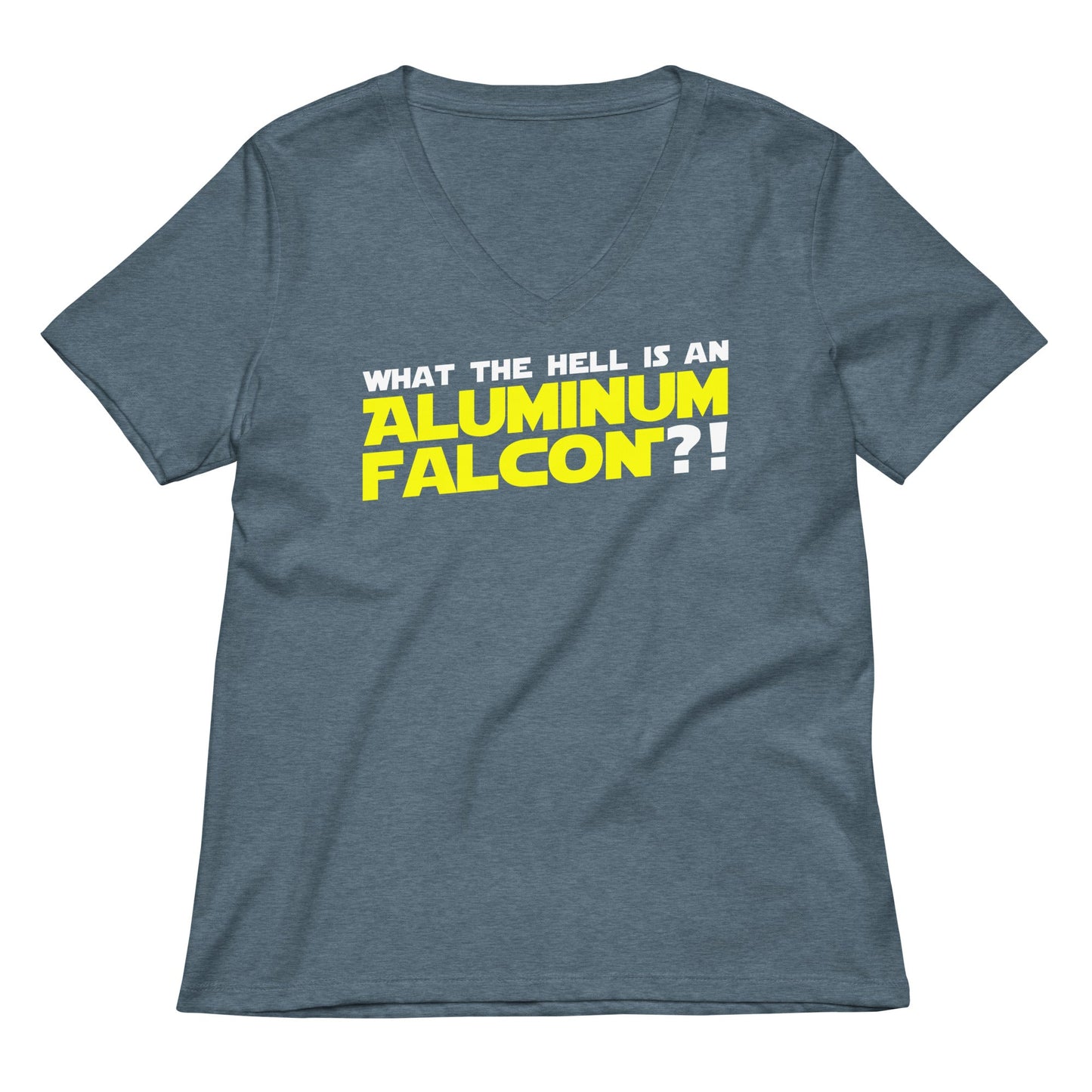 Aluminum Falcon Women's V-Neck Tee