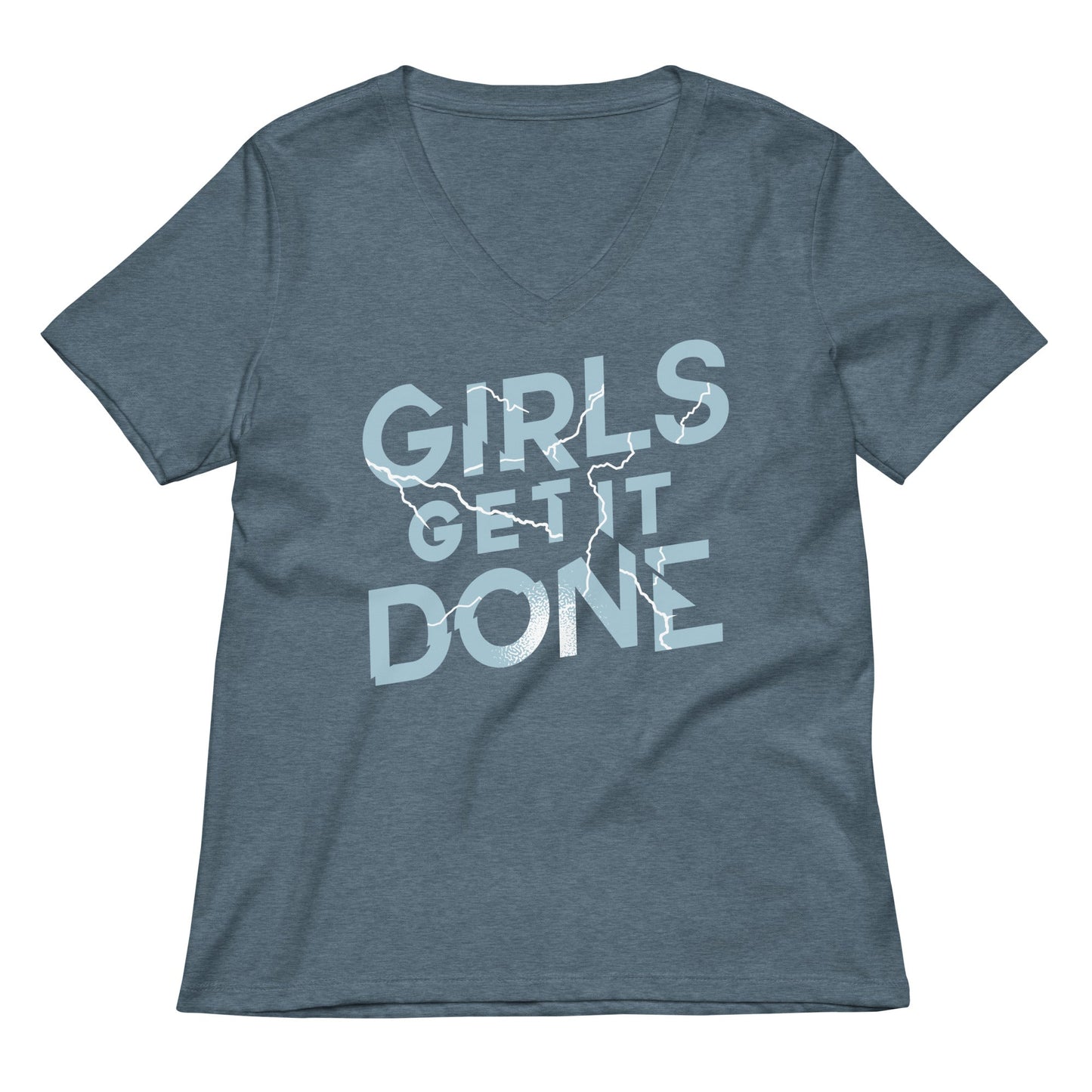 Girls Get It Done Women's V-Neck Tee