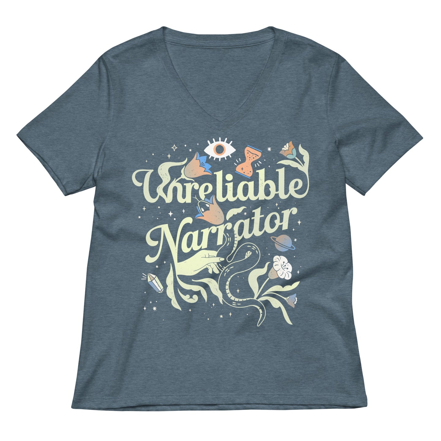 Unreliable Narrator Women's V-Neck Tee