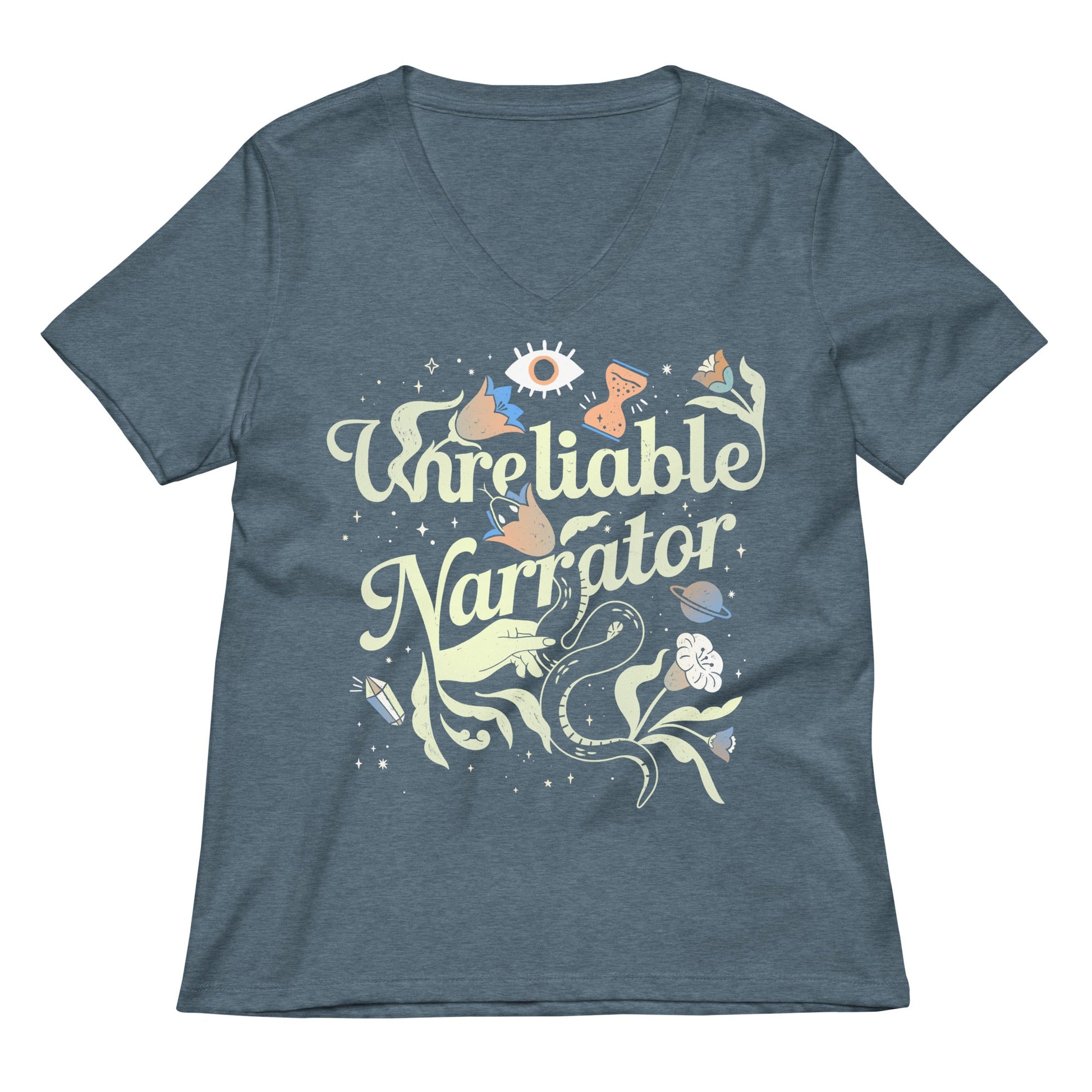 Unreliable Narrator Women's V-Neck Tee