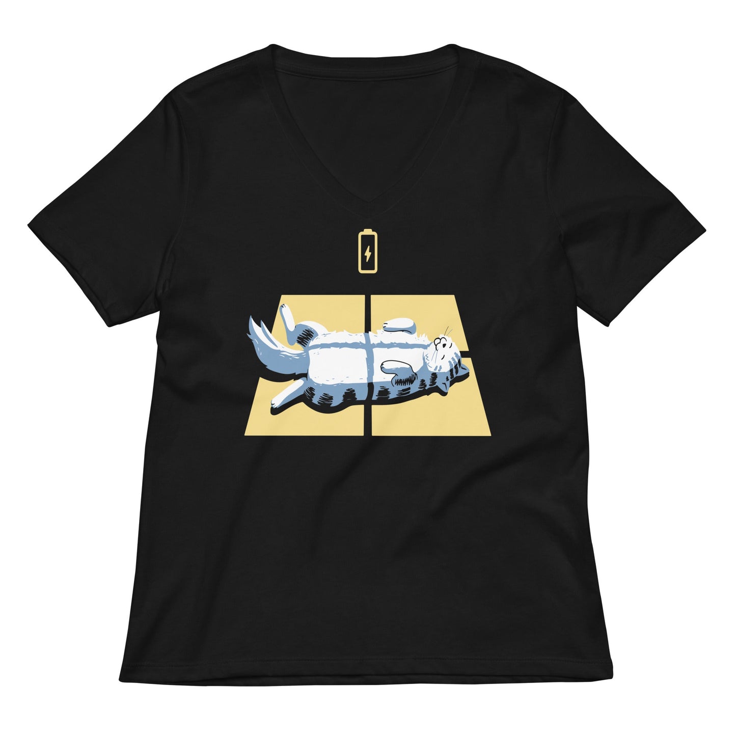 Solar Charging Women's V-Neck Tee