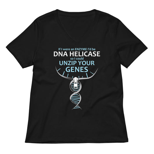 DNA Helicase Women's V-Neck Tee