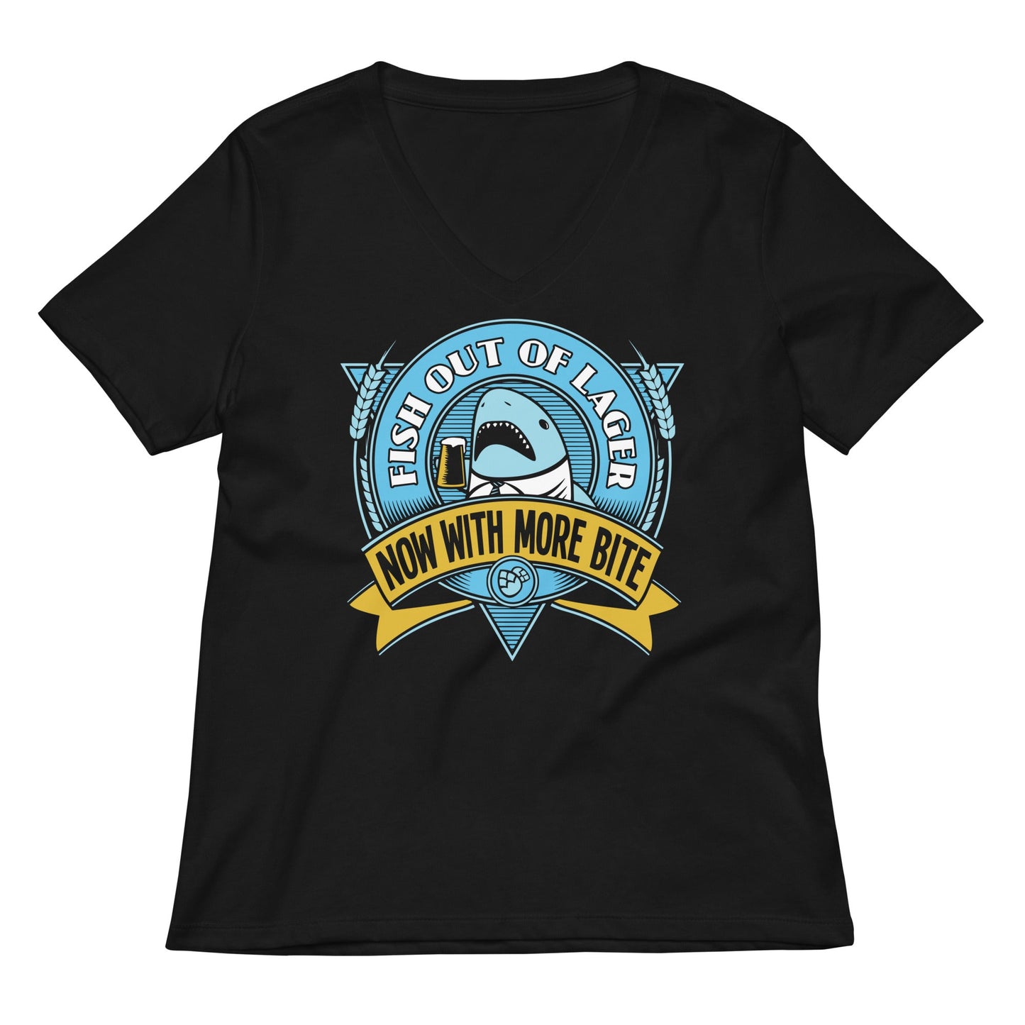 Fish Out Of Lager Women's V-Neck Tee