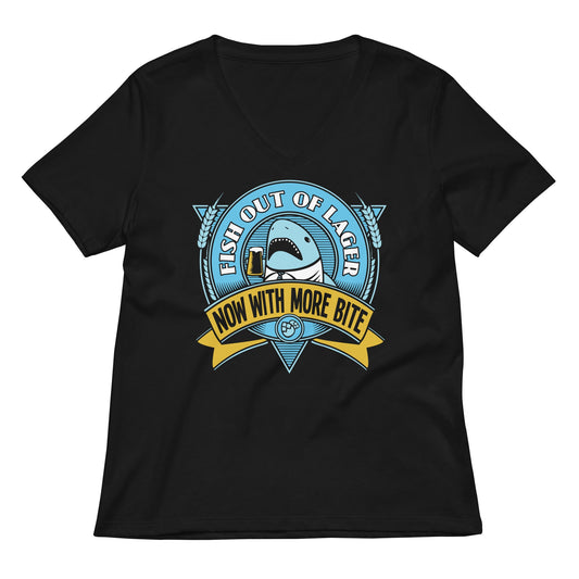 Fish Out Of Lager Women's V-Neck Tee