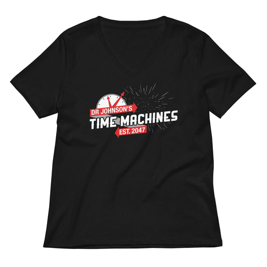 Dr Johnson's Time Machines Women's V-Neck Tee