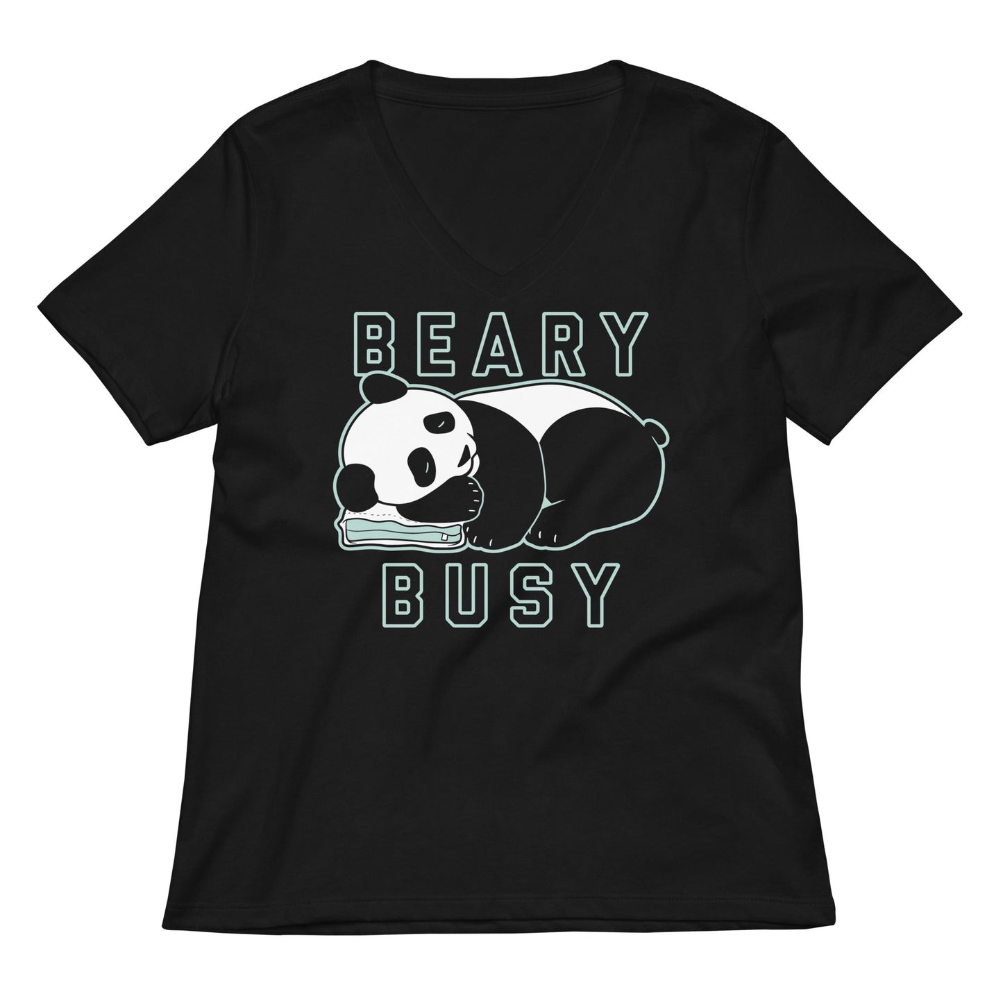 Beary Busy Women's V-Neck Tee