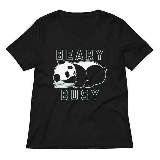 Beary Busy Women's V-Neck Tee