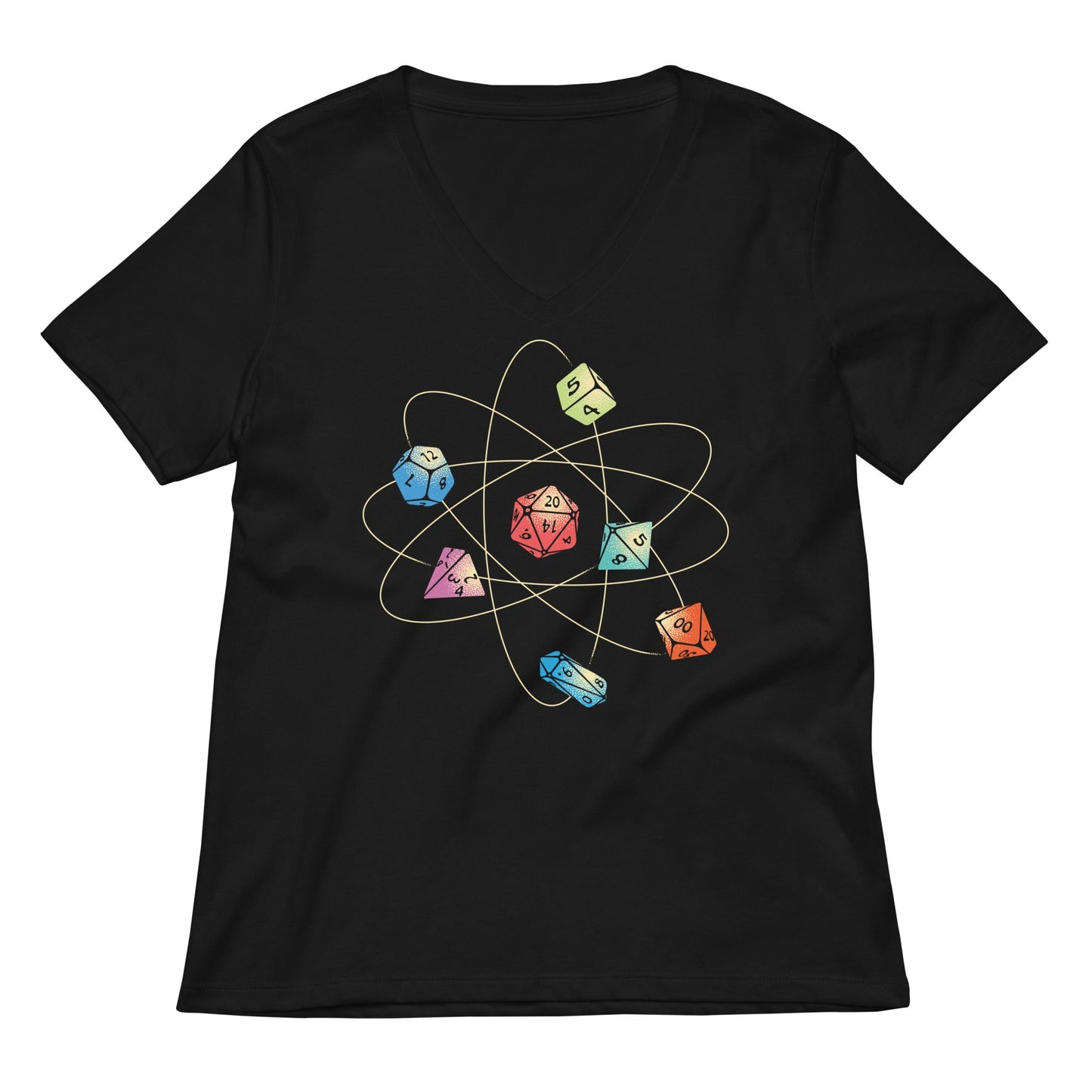 Dice Atom Women's V-Neck Tee