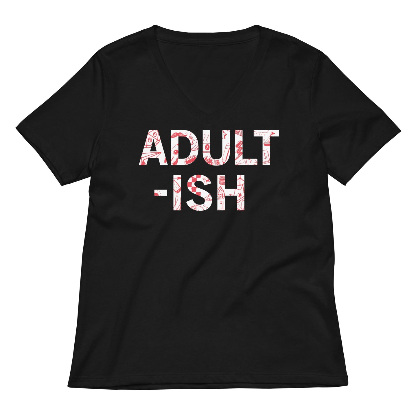 Adult-ish Women's V-Neck Tee