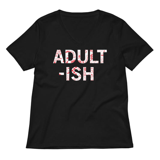 Adult-ish Women's V-Neck Tee