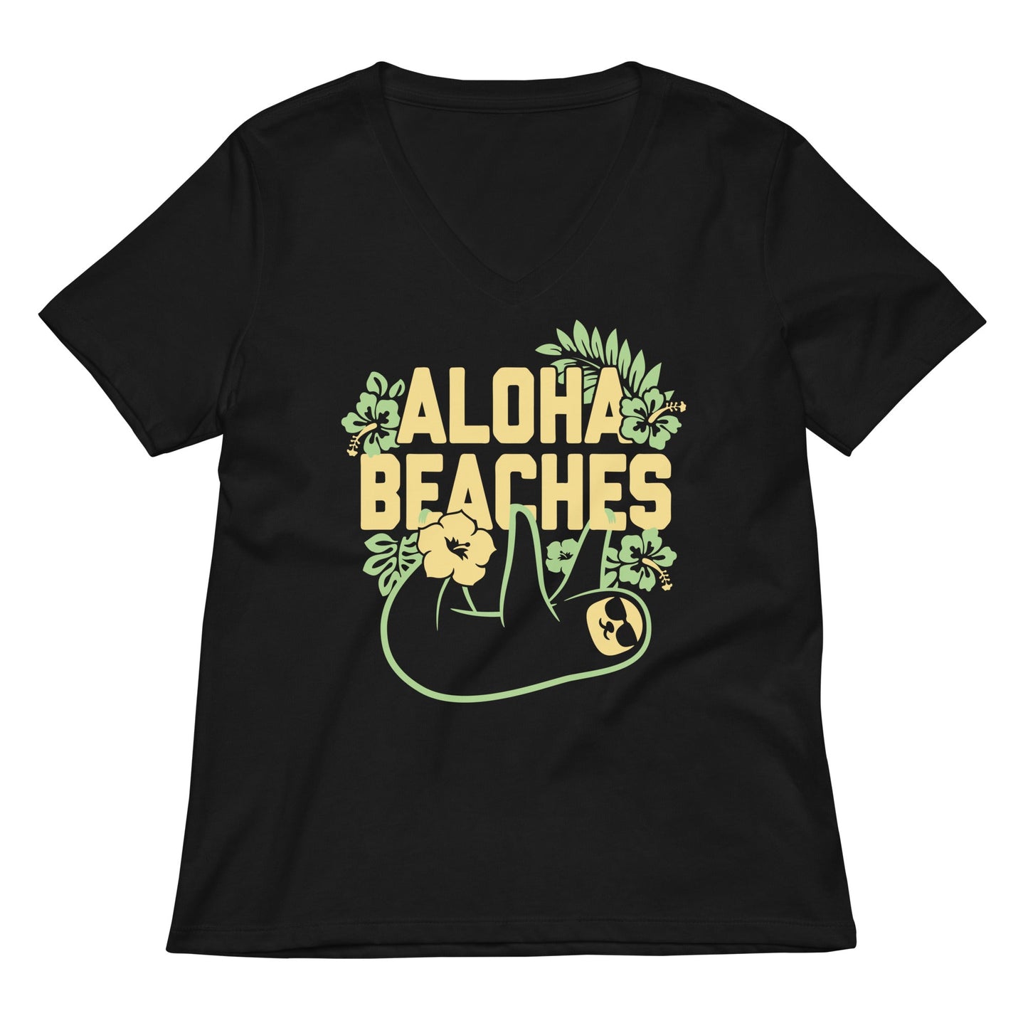 Aloha Beaches Women's V-Neck Tee