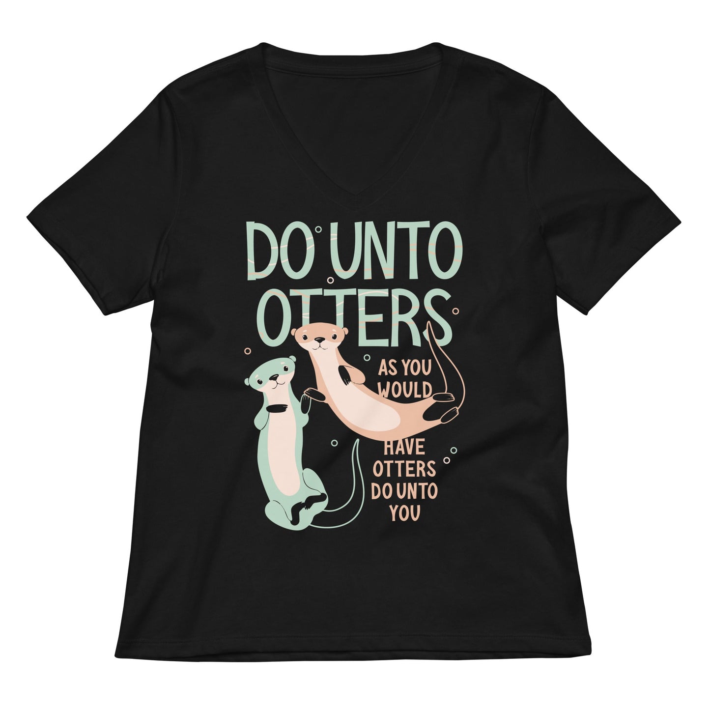 Do Unto Otters Women's V-Neck Tee