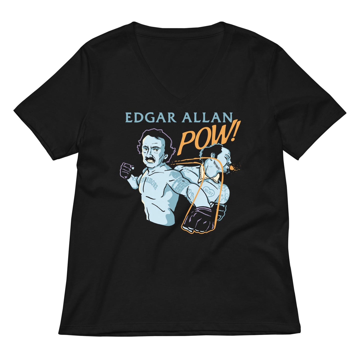 Edgar Allan Pow! Women's V-Neck Tee