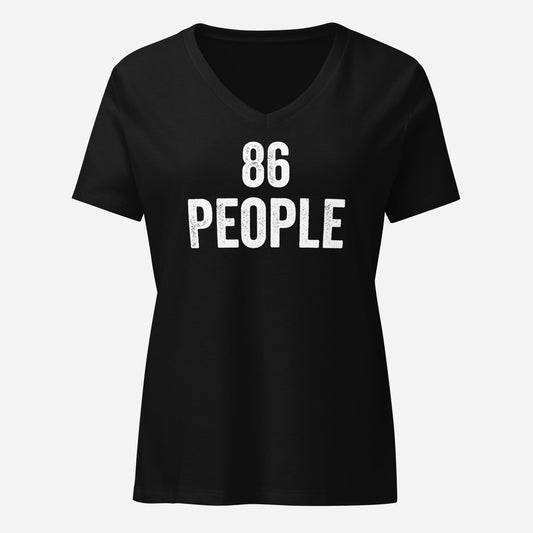 86 People Womenâ€™s Relaxed V-neck Tee