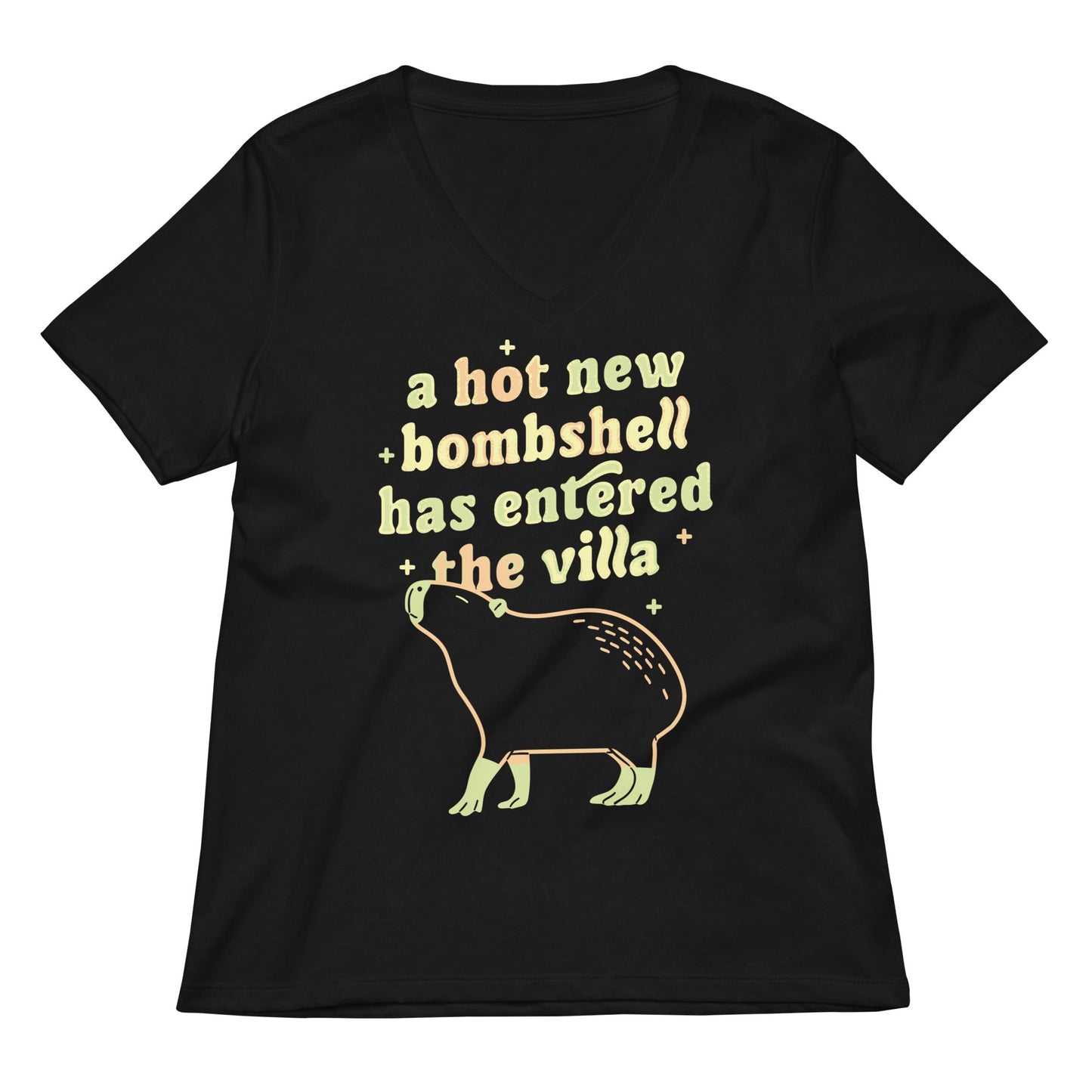 A Hot New Bombshell Has Entered The Villa Women's V-Neck Tee