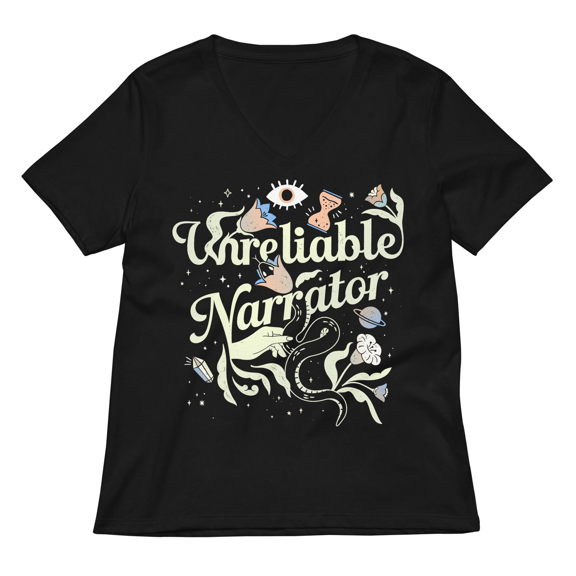 Unreliable Narrator Women's V-Neck Tee