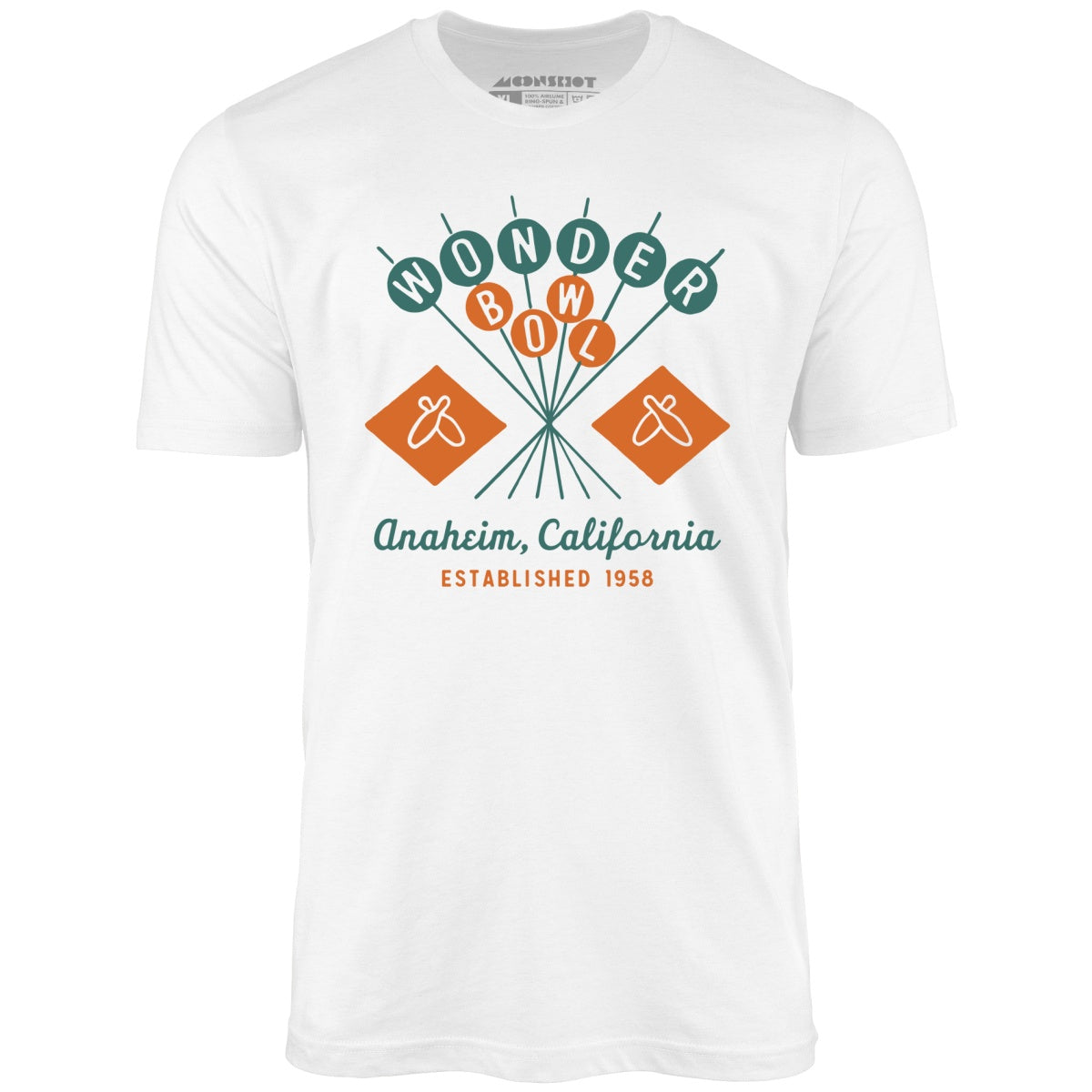 Wonder Bowl - Anaheim, CA - Vintage Bowling Alley - Unisex T-Shirt