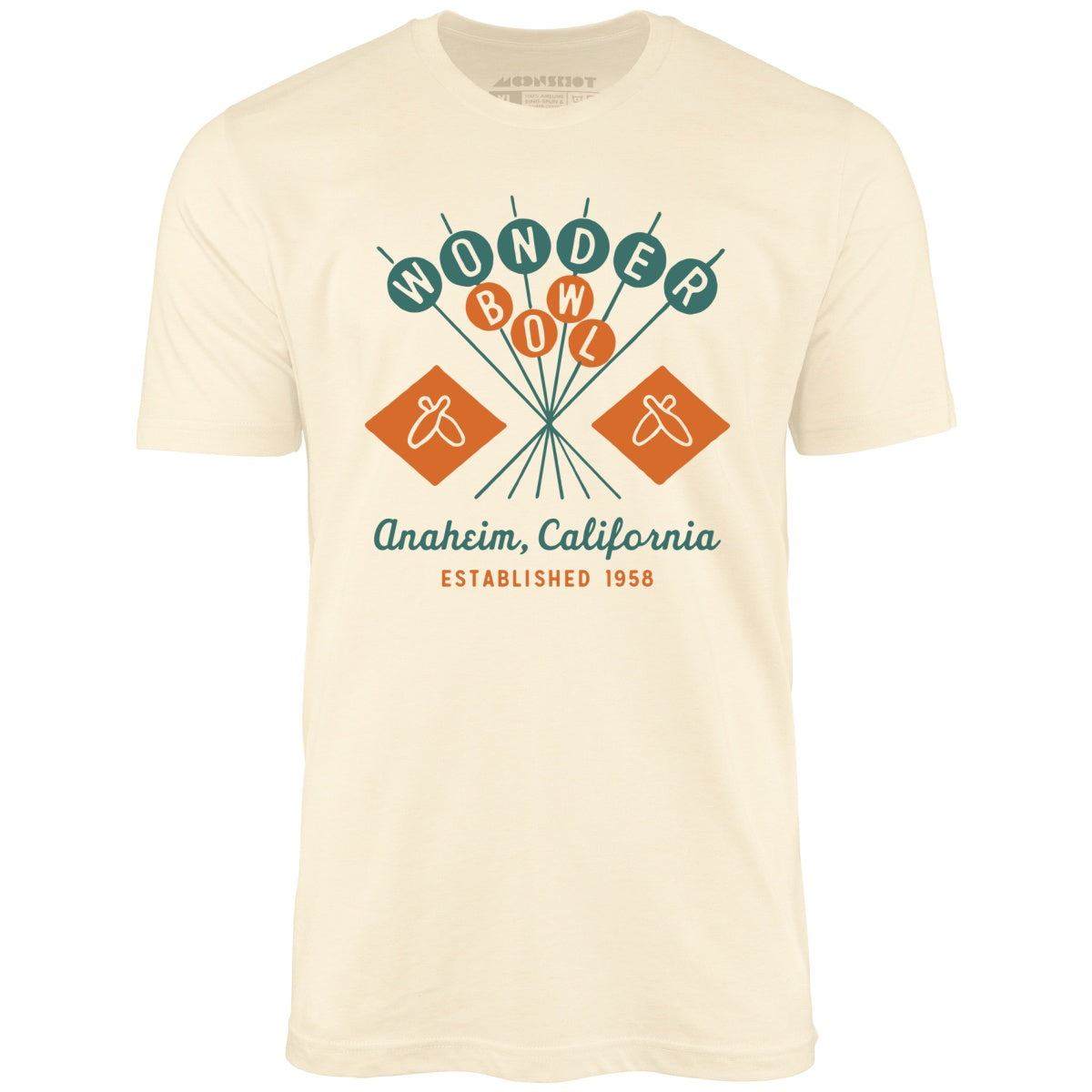 Wonder Bowl - Anaheim, CA - Vintage Bowling Alley - Unisex T-Shirt