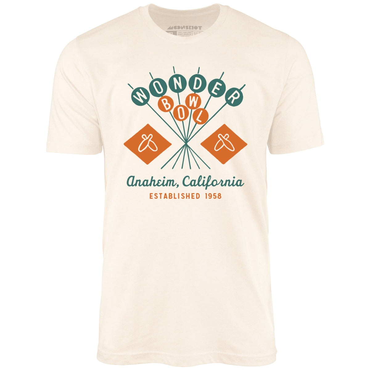 Wonder Bowl - Anaheim, CA - Vintage Bowling Alley - Unisex T-Shirt