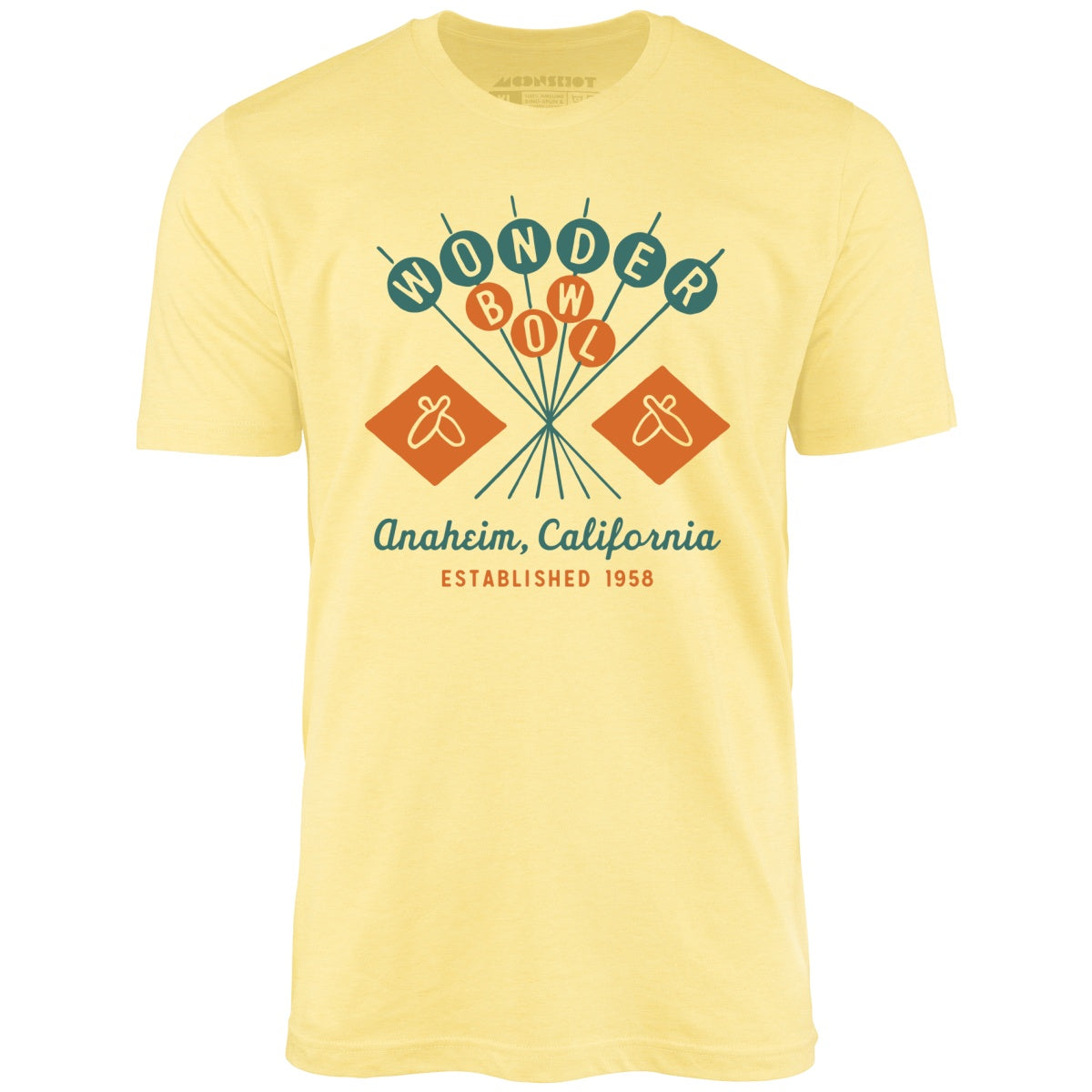 Wonder Bowl - Anaheim, CA - Vintage Bowling Alley - Unisex T-Shirt