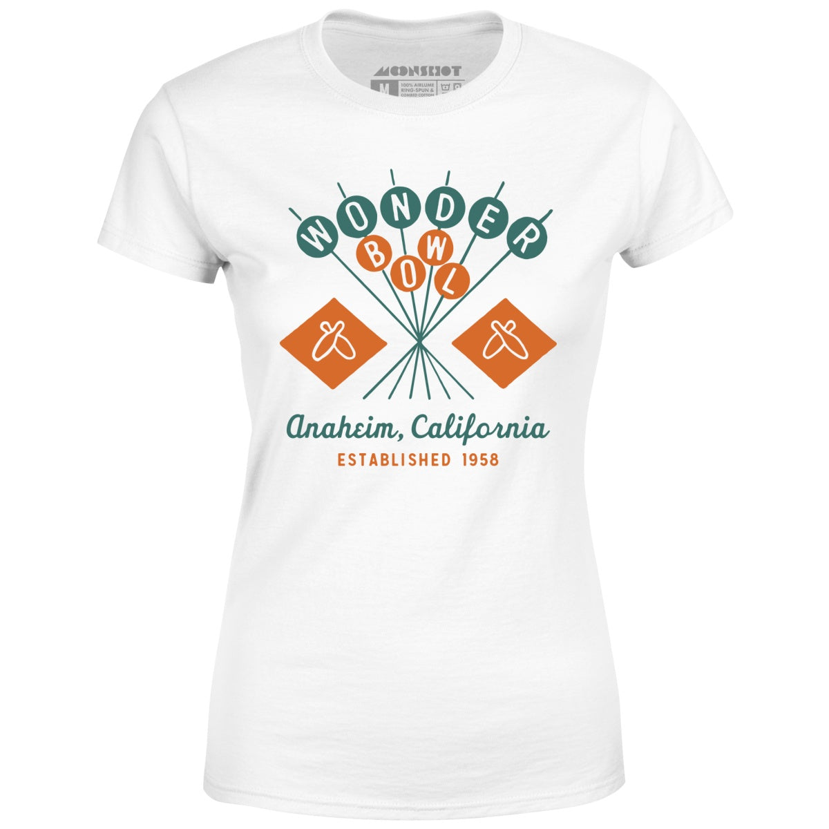 Wonder Bowl - Anaheim, CA - Vintage Bowling Alley - Women's T-Shirt