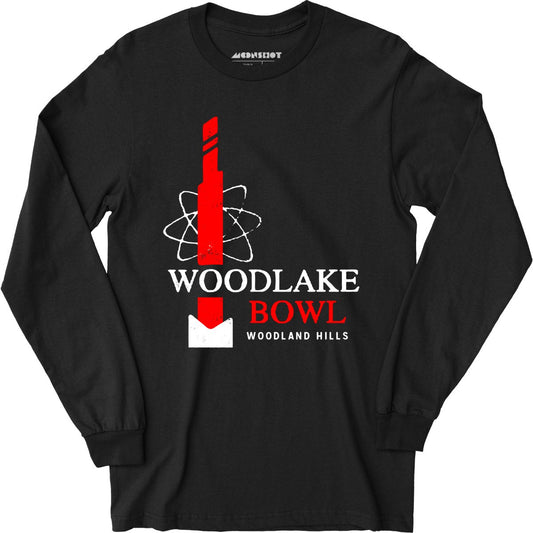 Woodlake Bowl - Woodland Hills, CA - Vintage Bowling Alley - Long Sleeve T-Shirt