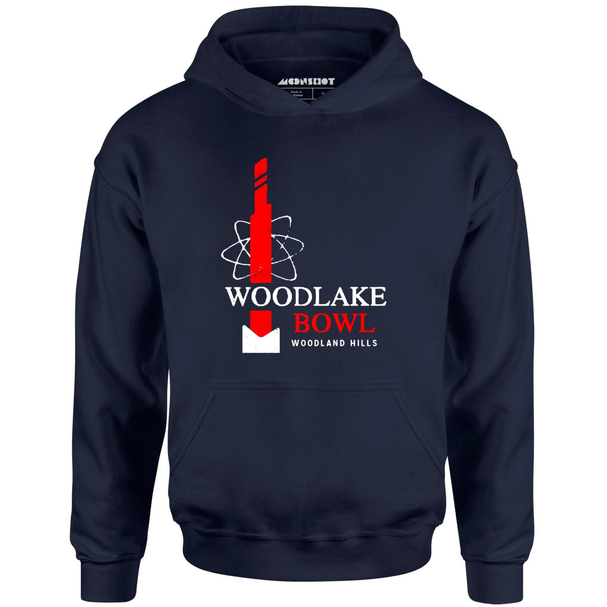 Woodlake Bowl - Woodland Hills, CA - Vintage Bowling Alley - Unisex Hoodie