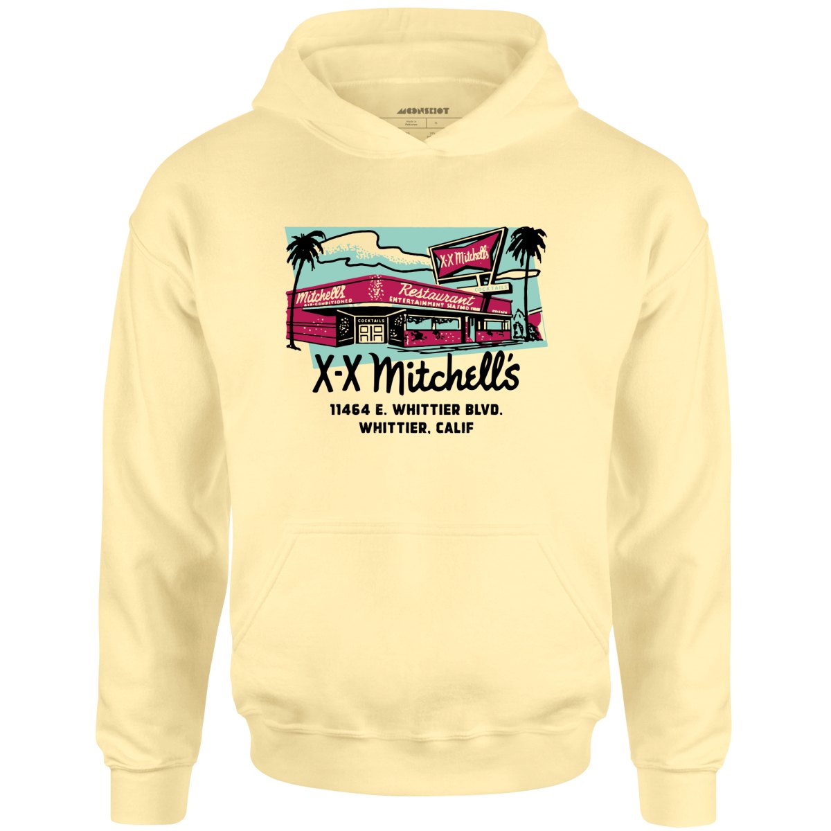 X-X Mitchell's - Whittier, CA - Vintage Restaurant - Unisex Hoodie