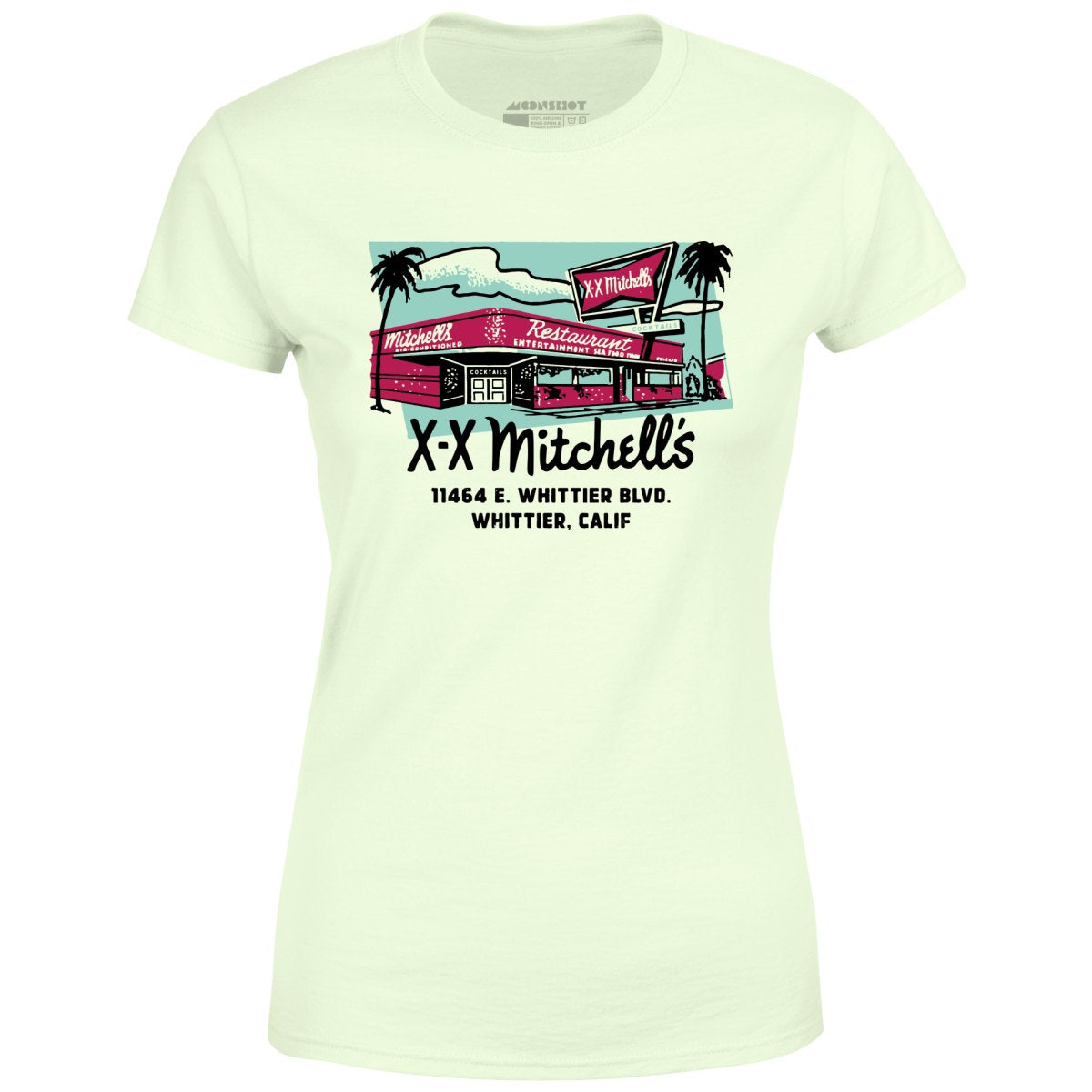 X-X Mitchell's - Whittier, CA - Vintage Restaurant - Women's T-Shirt