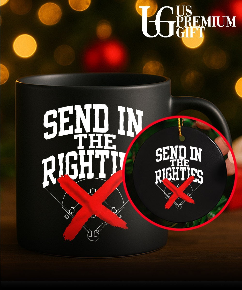 Send in the Righties baseball no more right handed players field sports shirt