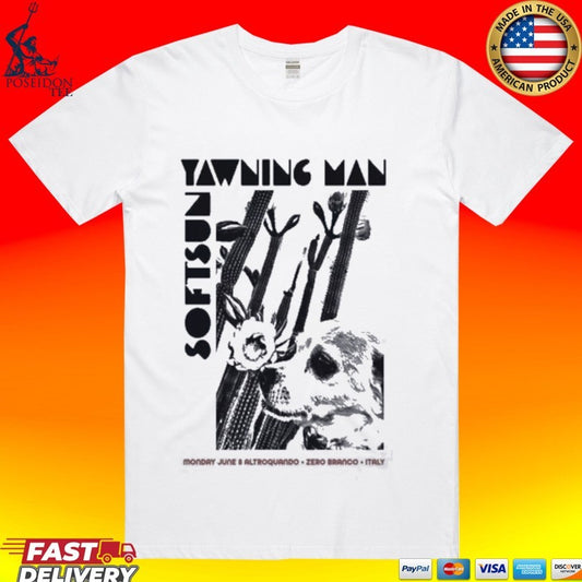 Yawning Man June 8 2026 In Zero Branco Italy T-shirt