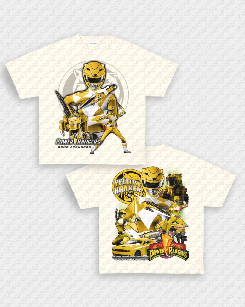 YELLOW RANGER V2 TEE - [DS] - clothing by TeeHivey.com (Image 2)