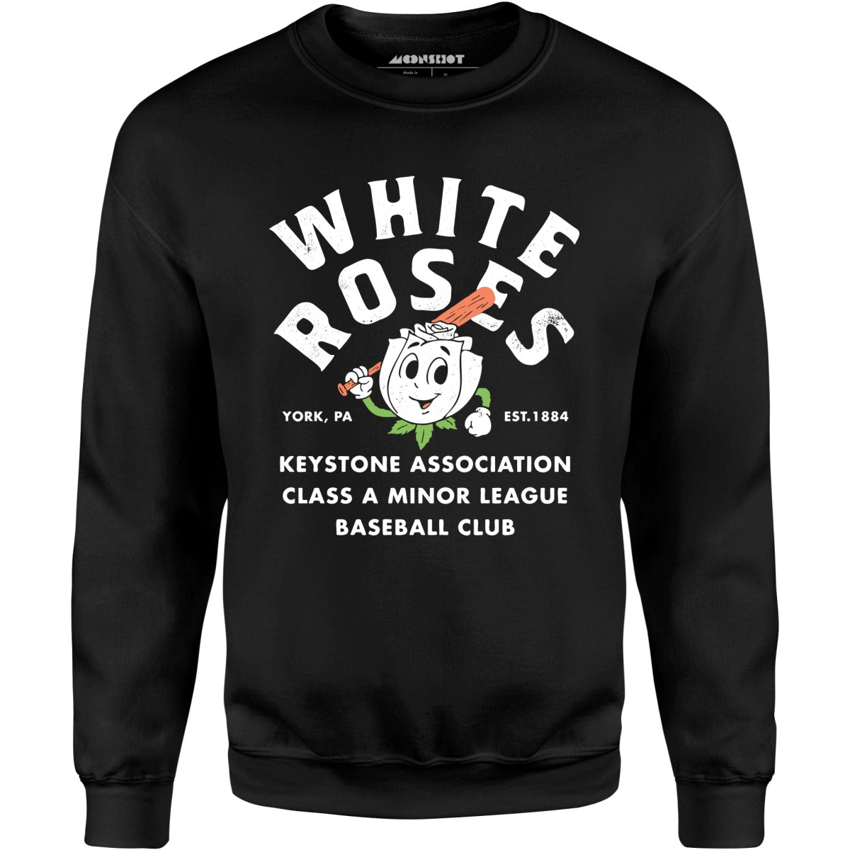 York White Roses - Pennsylvania - Vintage Defunct Baseball Teams - Unisex Sweatshirt