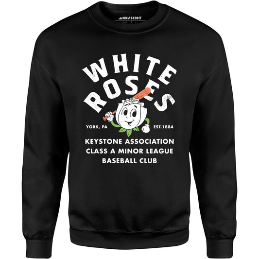 York White Roses - Pennsylvania - Vintage Defunct Baseball Teams - Unisex Sweatshirt