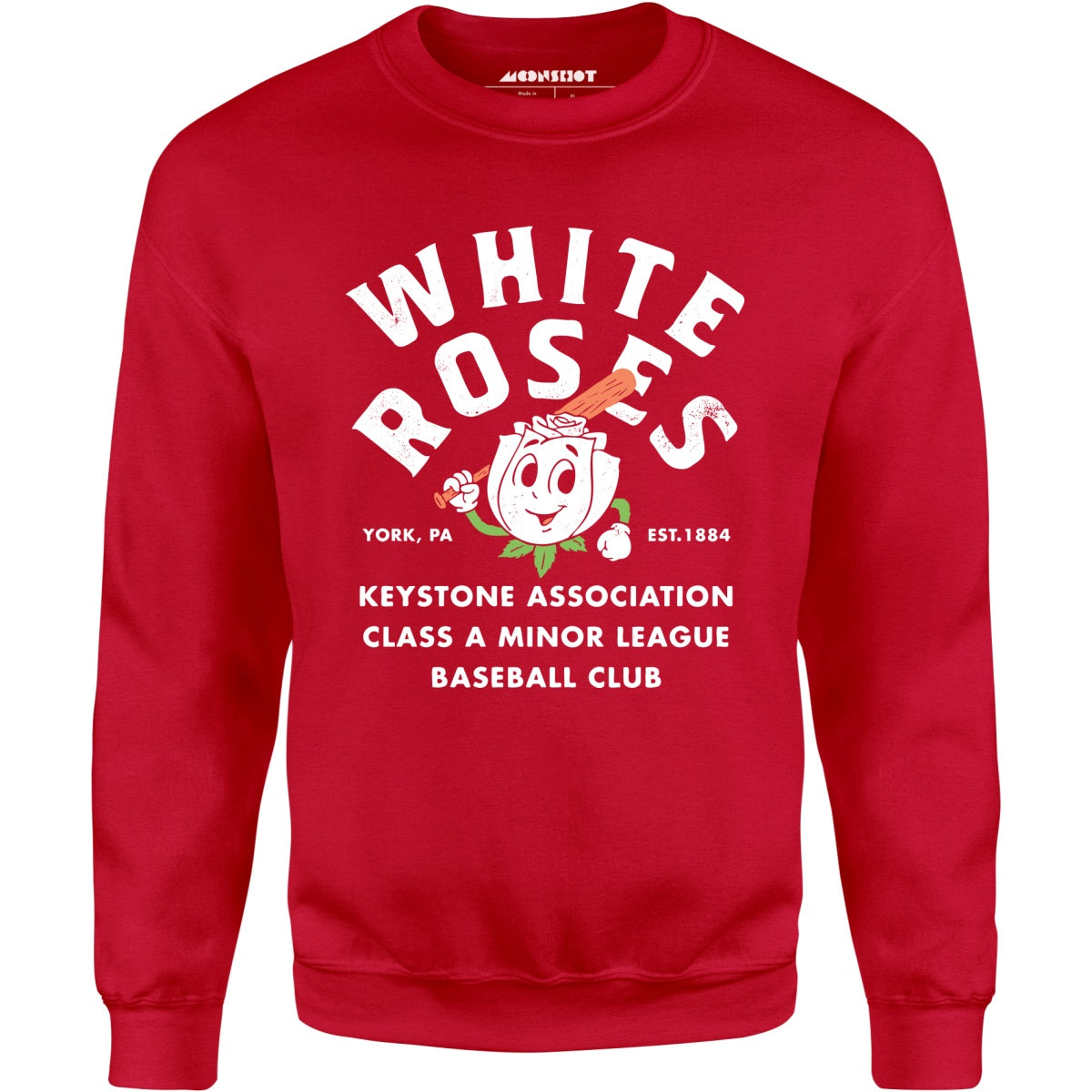 York White Roses - Pennsylvania - Vintage Defunct Baseball Teams - Unisex Sweatshirt