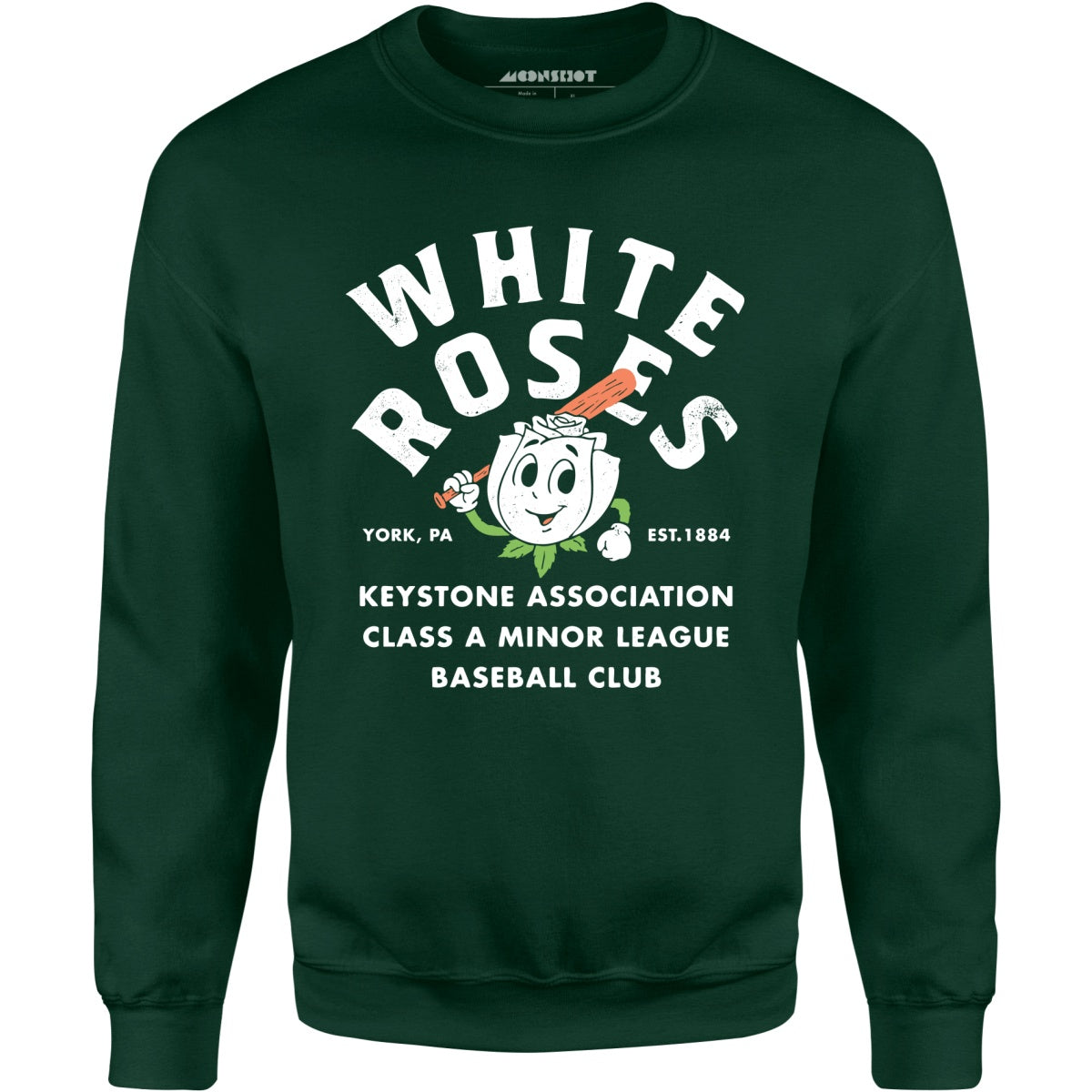 York White Roses - Pennsylvania - Vintage Defunct Baseball Teams - Unisex Sweatshirt