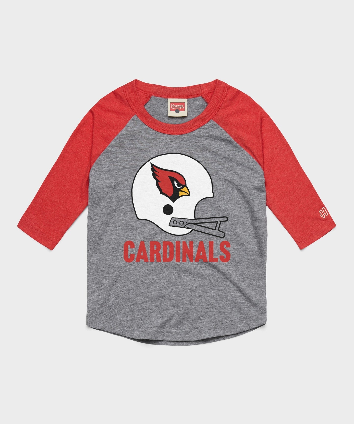 Youth Arizona Cardinals Big Helmet Raglan