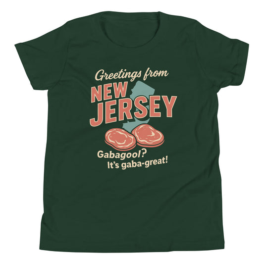 Greetings From New Jersey Kid's Youth Tee