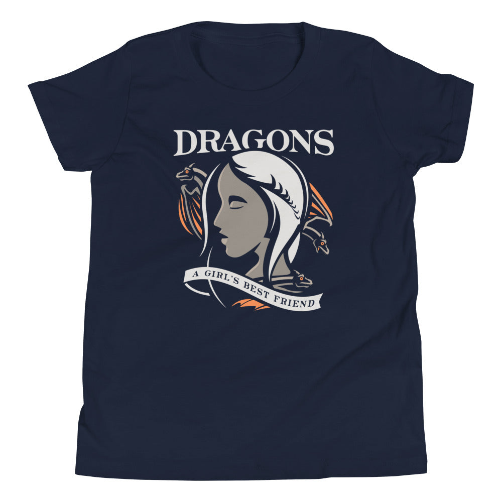 Dragons Are A Girl's Best Friend Kid's Youth Tee