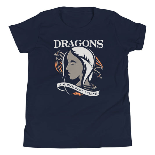 Dragons Are A Girl's Best Friend Kid's Youth Tee