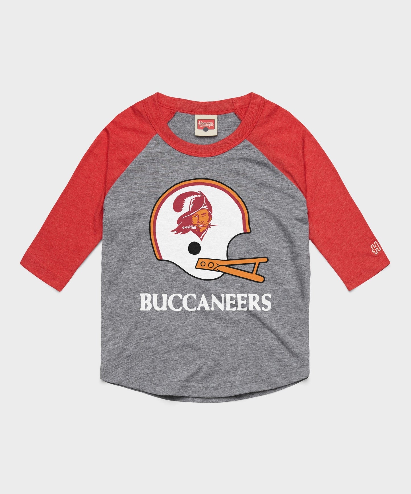 Youth Tampa Bay Buccaneers Big Helmet Raglan