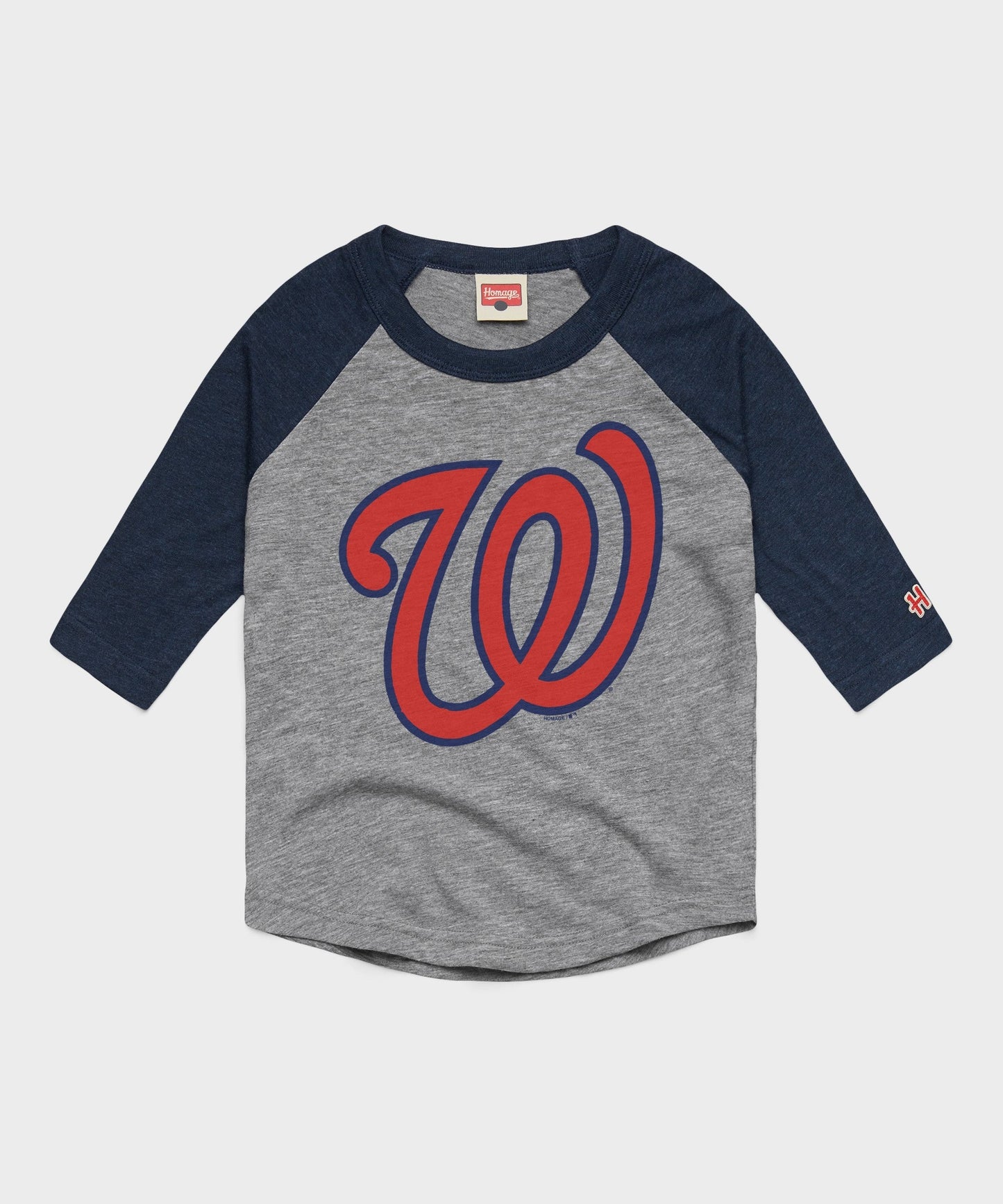 Youth Washington Nationals Cap Logo '24 Raglan