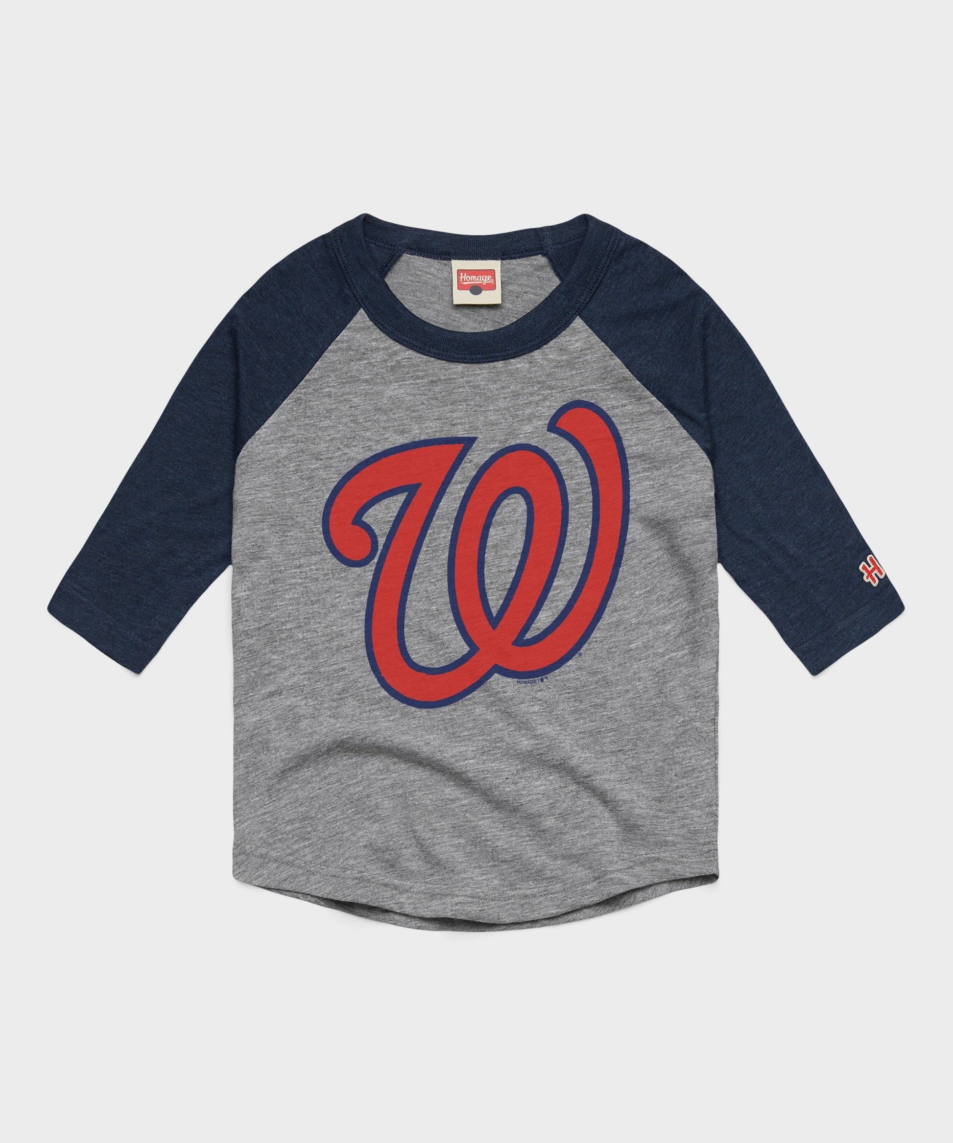 Youth Washington Nationals Cap Logo '24 Raglan